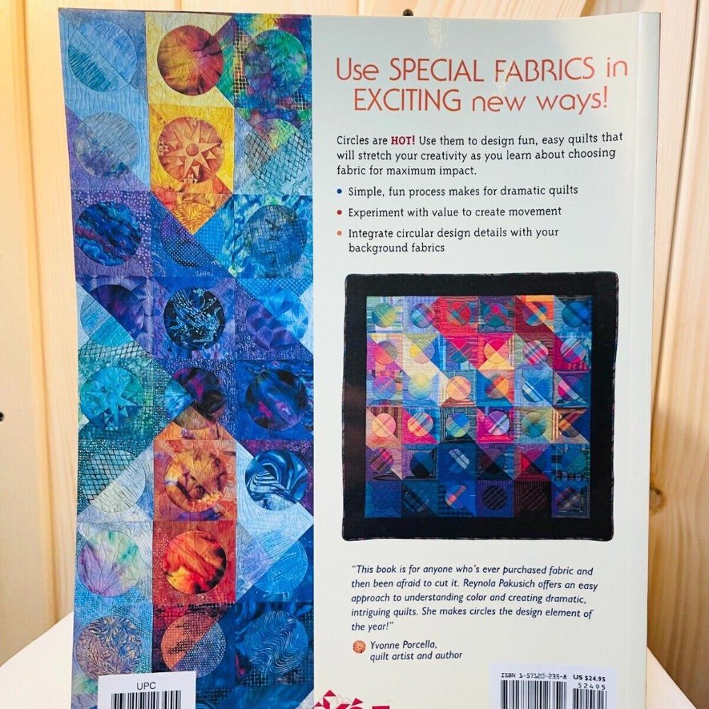 Circle Play Simple Designs for Fabulous Fabrics Quilting Book Reynola Pakusich - Picture 2 of 2